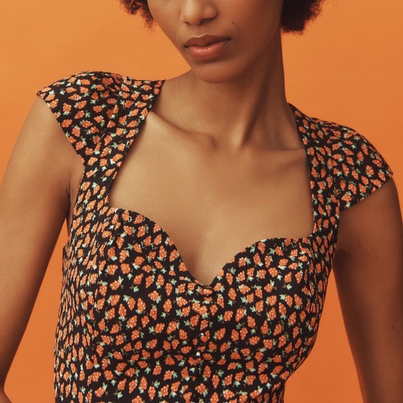 Anthropologie The Cecily Fit & Flare Sweetheart Dress by Maeve - Picture 3 of 5